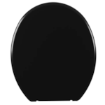 Assento Sanitario Astra Soft Oval Preto