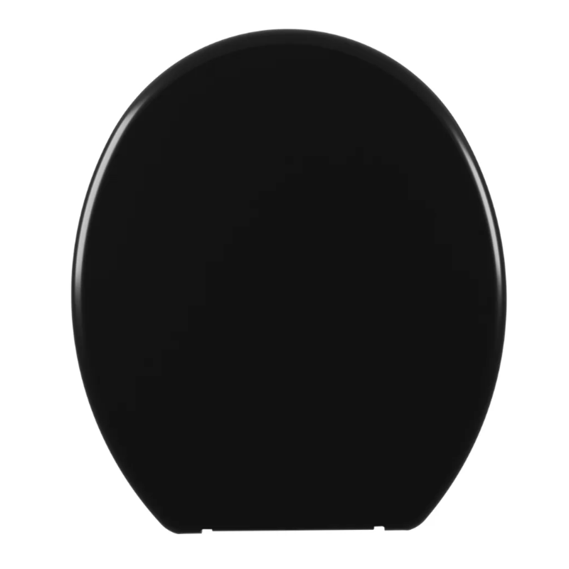 Assento Sanitario Astra Soft Oval Preto