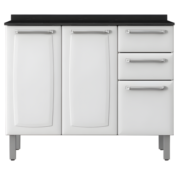 Balcao Itatiaia Luce 3 Portas 2 Gavetas com Tampo Branco-1b33f5b4-37c9-445d-b671-bbde96ea5192