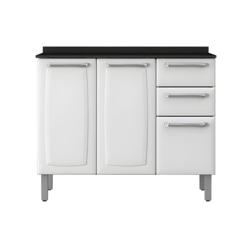 Balcao Itatiaia Luce 3 Portas 2 Gavetas com Tampo Branco-0b263647-4c7d-4561-ac68-4ad590faf40d