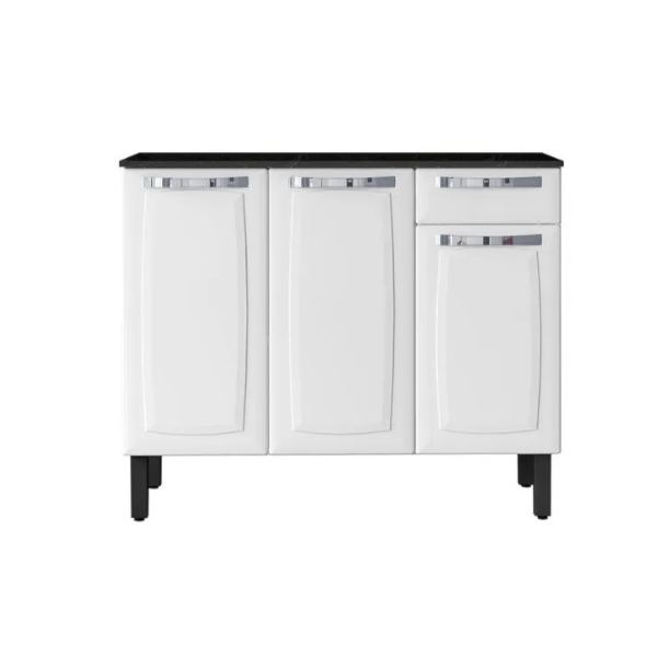 Balcao Itatiaia Rose 3 Portas 1 Gaveta Branco 2023 IG3G1-105-895ae20c-e4b2-485c-a6dc-fd31c9fe7ad4