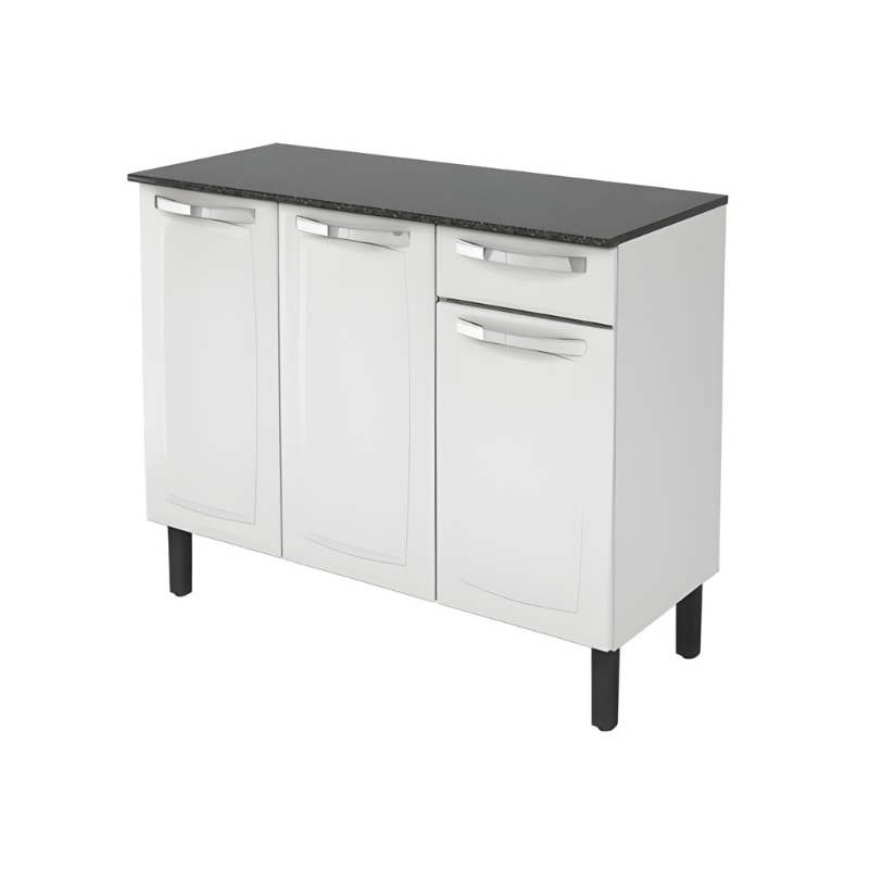 Balcao Itatiaia Rose 3 Portas 1 Gaveta Branco 2023 IG3G1-105-eee7a265-b7e2-4e99-95c7-c13d4a245d41