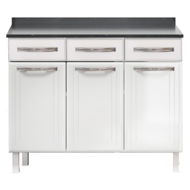 Balcão Telasul Esmeralda Plus Preto 3 Gavetas 3 Portas-aa284b8b-420d-4dbc-b955-cbf71cdbeedc