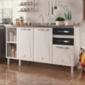 Balcao Triplo Telasul 2 Gavetas com Tampo Star New Preto-dd3f8ab5-9eb5-416b-9f66-209a0a031c27