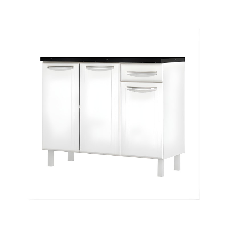 Balcao Tripo Telasul Esmeralda 3 Porta 1 Gaveta com Tampo 15MM Smart Branco-c5d7096c-25db-4052-85ce-3932c335b591
