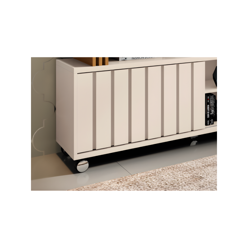 Bancada Briz 1.36 HB Moveis 1 Porta de Correr para Tv de ate 50