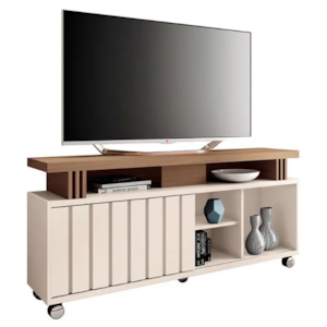 Bancada Briz 1.36 HB Moveis 1 Porta de Correr para Tv de ate 50