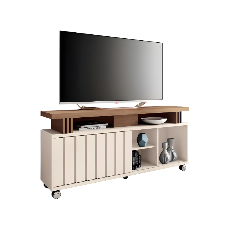 Bancada Briz 1.36 HB Moveis 1 Porta de Correr para Tv de ate 50