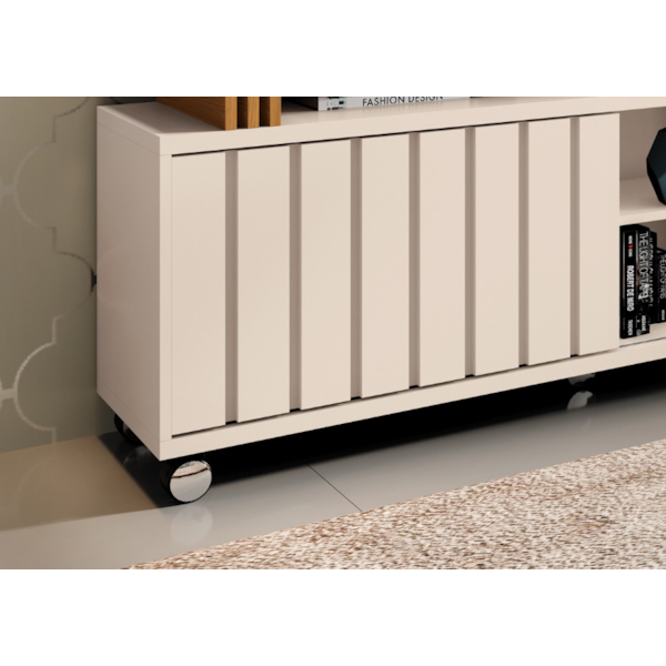 Bancada Briz 1.36 HB Moveis 1 Porta de Correr para Tv de ate 50