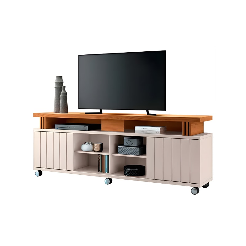 Bancada Briz 1.8 HB Moveis 2 Portas de Correr para Tv de ate 70