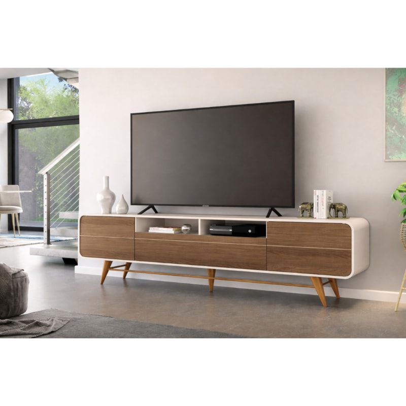 Bancada Epoca 2.2 HB Moveis 2 Portas para Tv de ate 85