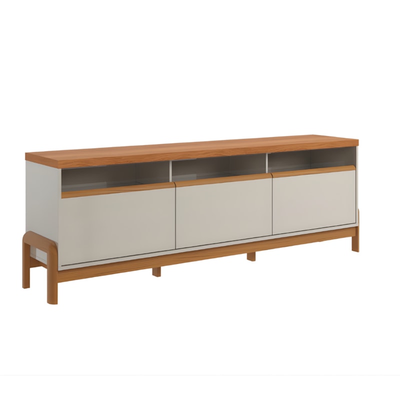 Bancada Lukaliam Elegance 1.9 1 Porta 2 Gavetas Para Tv De Ate 75