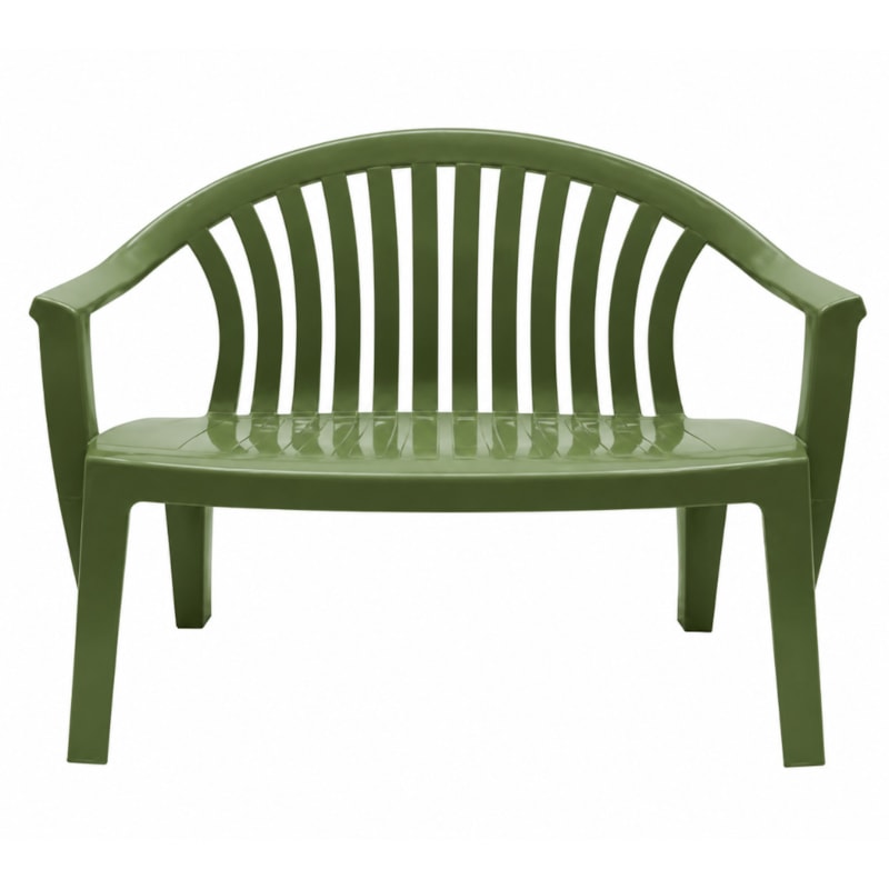 Banco Tramontina Leme Em Polipropileno Verde Oliva-49a8c6bc-677b-4381-8fe4-af8e5a03734d