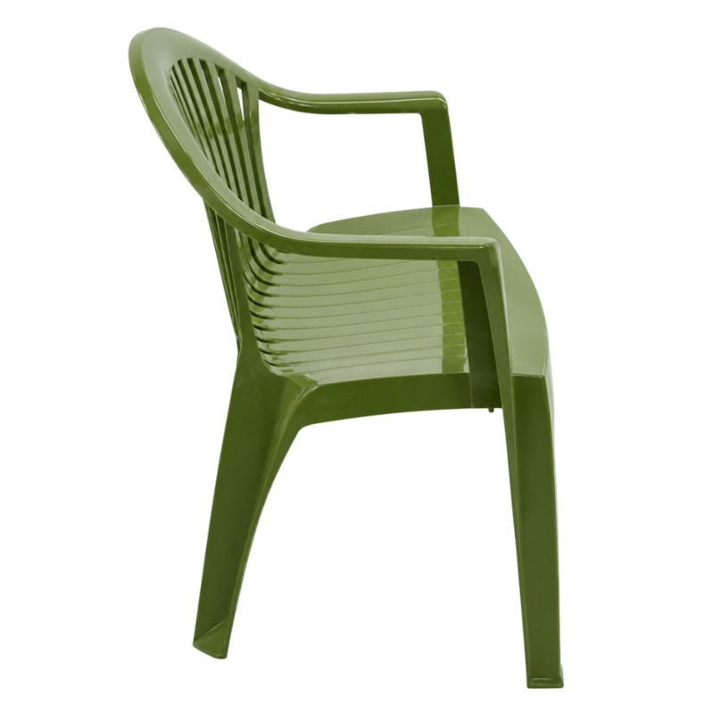 Banco Tramontina Leme Em Polipropileno Verde Oliva-85fb772c-bcc4-4bb7-9a33-16037264be89