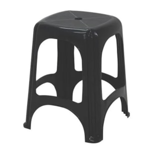 Banqueta Tramontina Niterói ECO em Polipropileno Im Green Recycled Preto