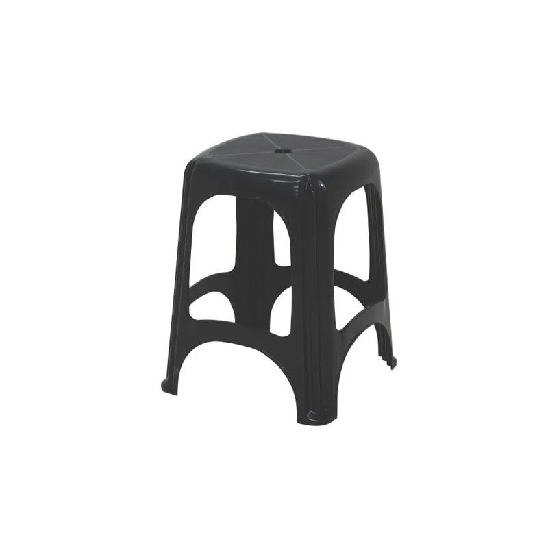 Banqueta Tramontina Niterói ECO em Polipropileno Im Green Recycled Preto