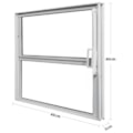 Basculante CLM 40x40 Alumínio-443a4f74-1f5a-4dd9-ad70-75d6f4dfdbf2