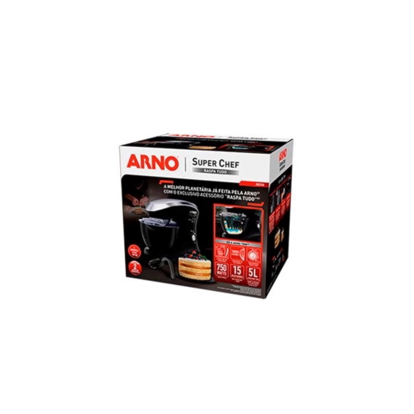 Batedeira Arno Chef 400W 127V SM01 Preto-0a38f1ac-ac97-444c-ba1e-e2e5e8d34bdf