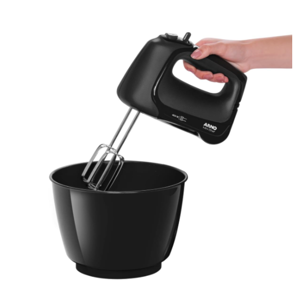 Batedeira Arno Mini Chef Portatil 400W 127V Preto HM01-8a1c657e-f202-44f6-9290-f4bf90dab2e3