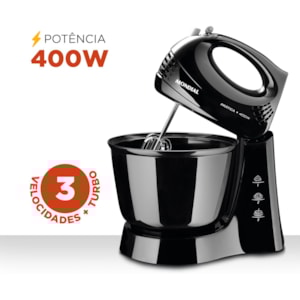Batedeira Mondial Pratica B-44 B 127V Preto