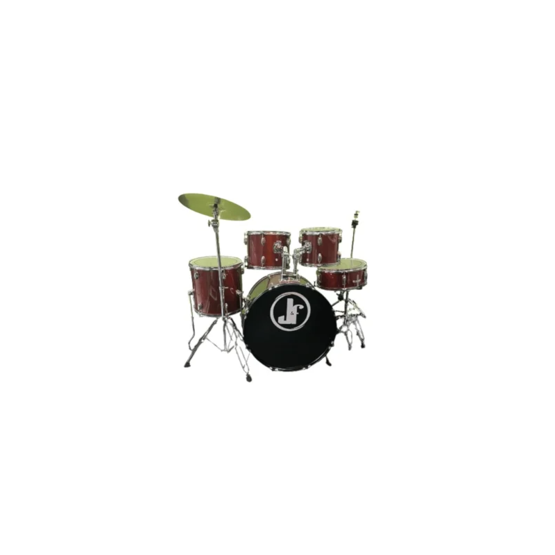 Bateria Acústica Vermelha Jateada Blasted Red