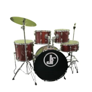 Bateria Acústica Vermelha Jateada Blasted Red