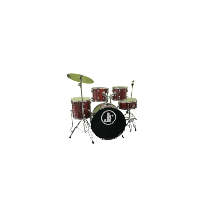 Bateria Acústica Vermelha Jateada Blasted Red