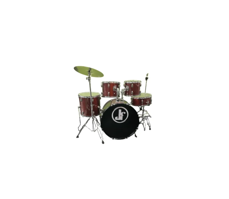 Bateria Acústica Vermelha Jateada Blasted Red