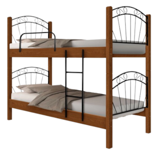 Beliche Art Panta Colonial 88 em Madeira MDF/MDP Canela Rústico com Detalhes Pretos – Design Clássico e Robusto