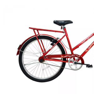 Bicicleta Aro 26 Cairu Genova Freio V-Brake com Cestinha &ndash; Vermelho
