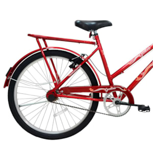 Bicicleta Aro 26 Cairu Genova Freio V-Brake com Cestinha – Vermelho