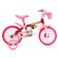 Bicicleta Cairu Aro 12 Feminino Flower Lilly Rosa/Branco-98c19f21-58fa-4dd8-a861-0aa58219874e
