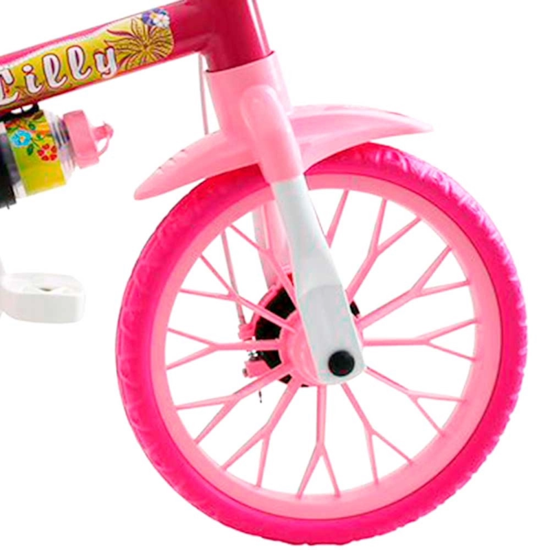 Bicicleta Cairu Aro 12 Feminino Flower Lilly Rosa/Branco-21a3d95f-dea4-4ee2-96ef-5b2dbb04aa9c