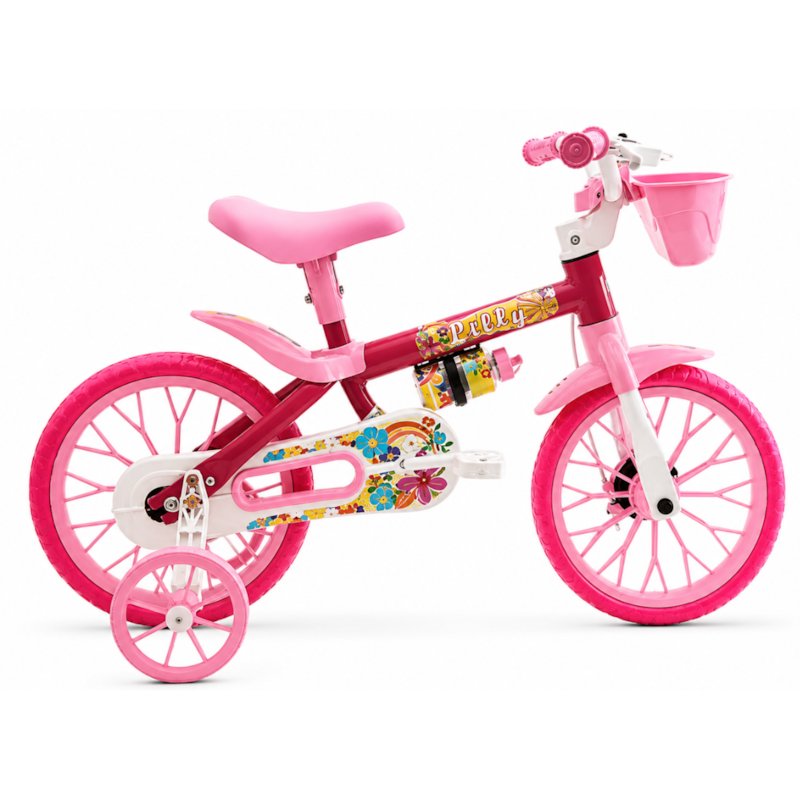 Bicicleta Cairu Aro 12 Feminino Flower Lilly Rosa/Branco-8f439368-c9de-40ca-85e6-0bd2abe41bb3