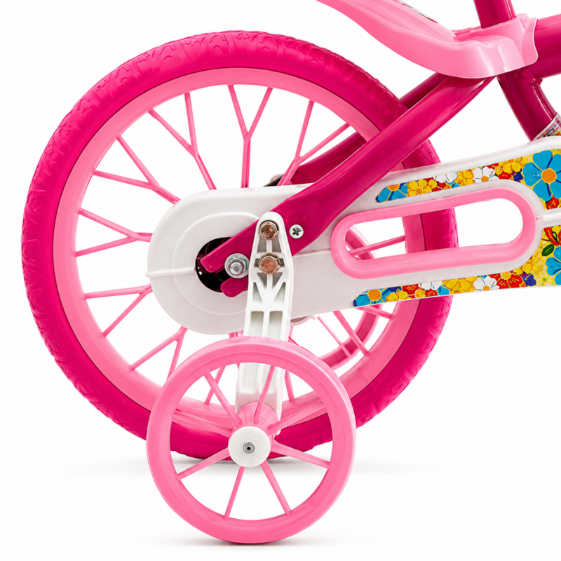 Bicicleta Cairu Aro 12 Feminino Flower Lilly Rosa/Branco-3ca26939-aaf7-4a5e-8f1e-3299684b8681