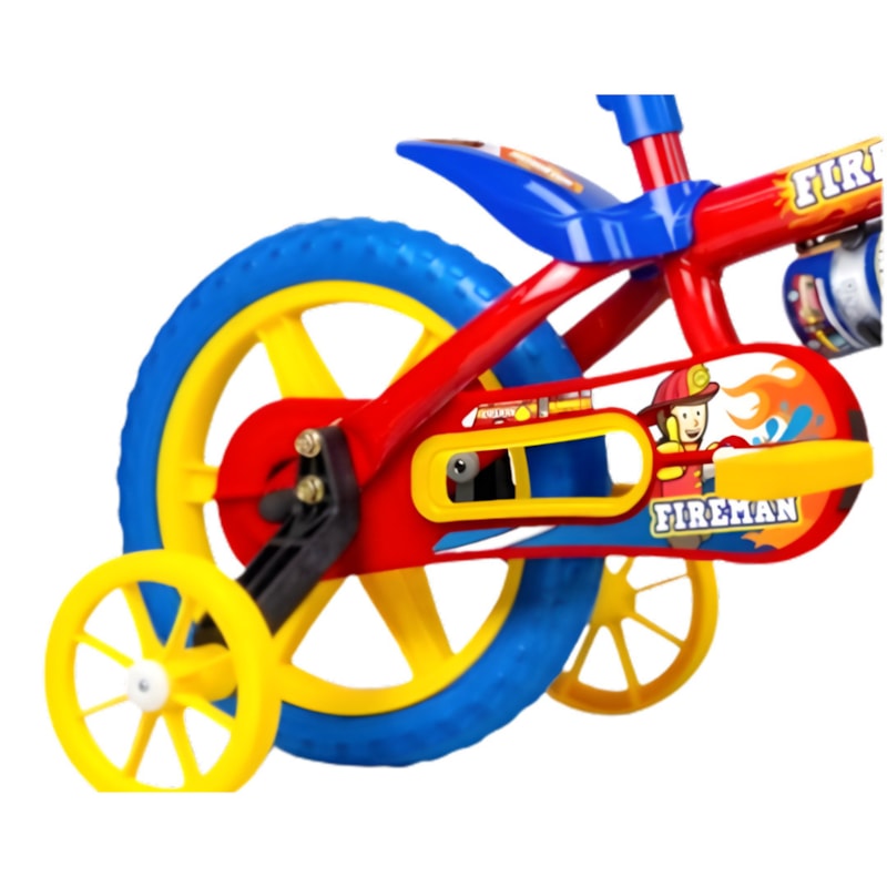 Bicicleta Cairu Aro 12 Masculino Fire/Water Man Vermelho/Azul-e82a16ef-fb0e-43cb-a5c4-2dce957b4c83