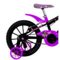 Bicicleta Cairu Aro 16 em ABS Feminino C-High Pro Mountain Bike Preto/Lilas-c3afa83d-11a9-47c0-8735-80c24010dd20