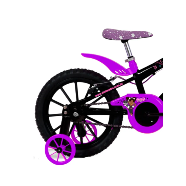 Bicicleta Cairu Aro 16 em ABS Feminino C-High Pro Mountain Bike Preto/Lilas-821de8b5-9452-4a88-accd-cfd0e2a7c4a3