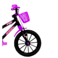 Bicicleta Cairu Aro 16 em ABS Feminino C-High Pro Mountain Bike Preto/Lilas-70b97853-df13-4c84-aa5d-28cb4dd5b00d