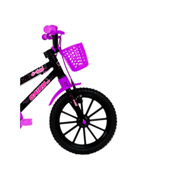 Bicicleta Cairu Aro 16 em ABS Feminino C-High Pro Mountain Bike Preto/Lilas-f4927d05-8779-456d-9736-1ed4460033e4