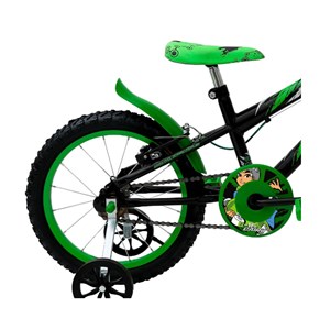 Bicicleta Cairu Aro 16 Masculina MTB C-16 Preto/Verde 