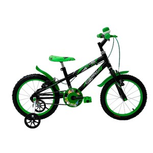 Bicicleta Cairu Aro 16 Masculina MTB C-16 Preto/Verde 