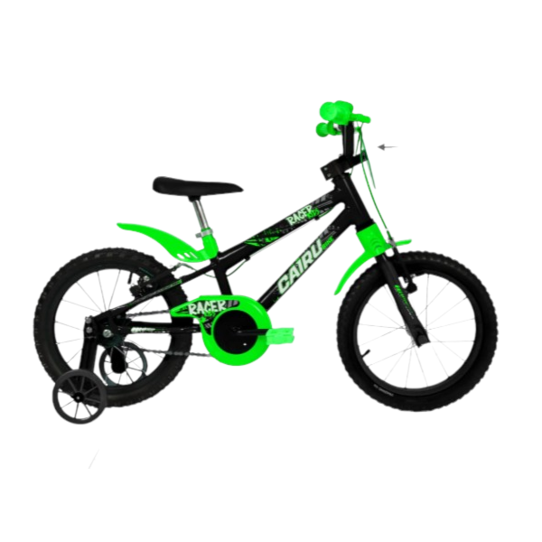 Bicicleta Cairu Aro 16 Masculina Racer Kids Preto/Verde-0a5f8d20-fc3e-463d-b58b-4a7e3b11f118