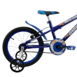Bicicleta Cairu Aro 16 Masculino Racer Kids Mountain Bike Preto/Azul