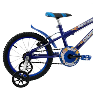 Bicicleta Cairu Aro 16 Masculino Racer Kids Mountain Bike Preto/Azul