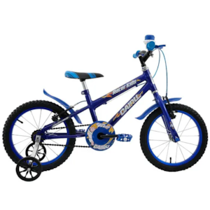 Bicicleta Cairu Aro 16 Masculino Racer Kids Mountain Bike Preto/Azul