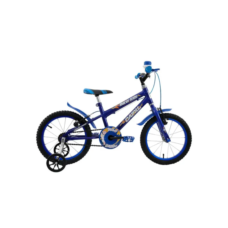 Bicicleta Cairu Aro 16 Masculino Racer Kids Mountain Bike Preto/Azul