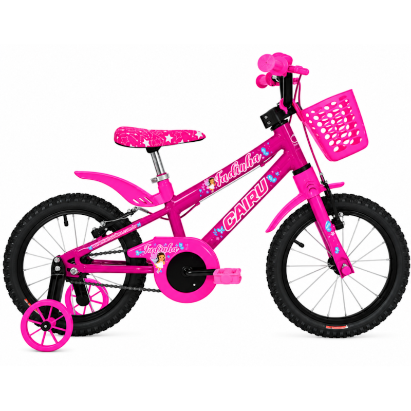 Bicicleta Cairu Aro 16 Mountain Bike Feminina Fadinha Rosa/Pink-c1c33406-2b0d-4b20-8ede-b005bcb79d4c