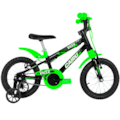 Bicicleta Cairu Aro 16 Mountain Bike Masculino Racer Kids Preto/Verde-cd84f26f-104a-40b9-9396-dd49c4ad78e4