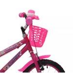 Bicicleta Cairu ARO 16 MTB Fadinha Preto/Pink